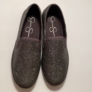 Jessica Simpson Dinellia 3 Rhinestone Embellished Slip On Sneakers